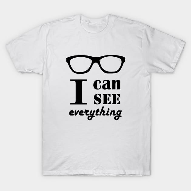 Glasses T-Shirt by DarkoRikalo86